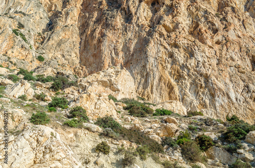 View of Penon de Ifach, a crag in Calpe, Spain