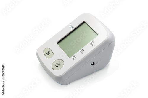 Sphygmomanometer, blood pressure monitors, isolated on white background