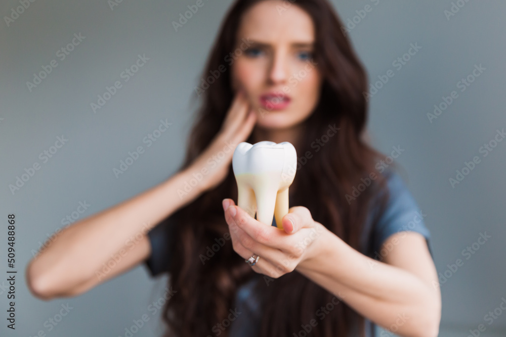 Teeth Problem. Woman Feeling Tooth Pain. Closeup Of Beautiful Sad Girl Suffering From Strong Tooth Pain. Attractive Female Feeling Painful Toothache. Dental Health And Care Concept. Teeth Problem. Woman Feeling Tooth Pain. Closeup Of Beautiful Sad Girl Suffering From Strong Tooth Pain. Attractive Female Feeling Painful Toothache. Dental Health And Care Concept.