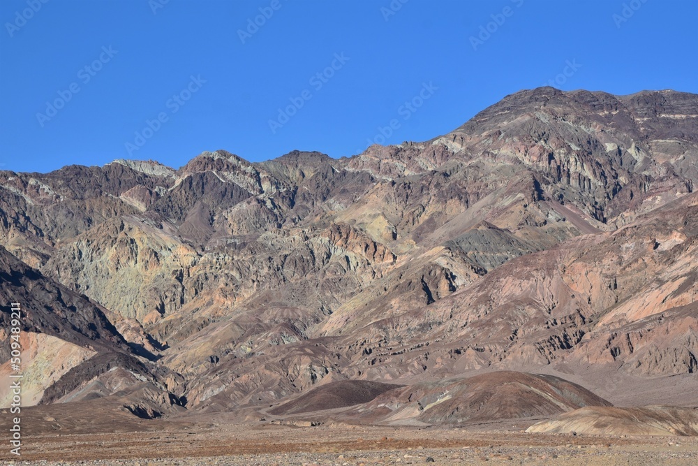 landscape in the mountains at Death Valley National Park in California