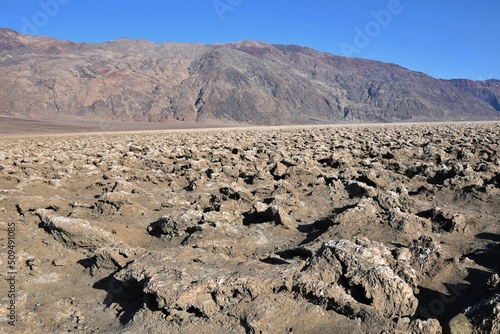 Devil's Golf Course at Death Valley National Park in California