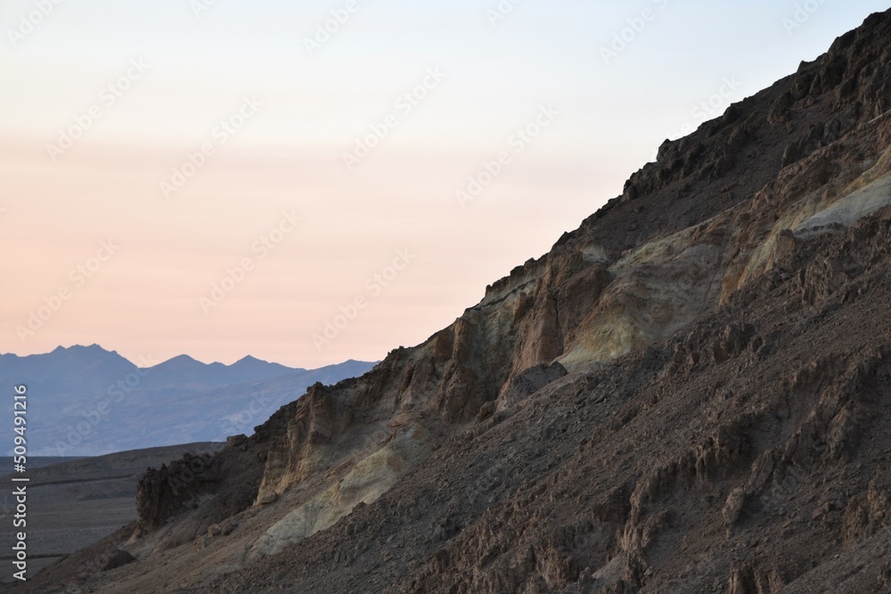 Mountainside at Death Valley National Park in California
