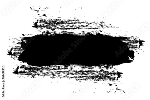 Ink paint brush stain. Brush texture. Grunge texture. Vector illustration. Stock image.