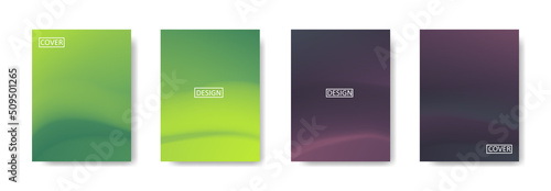 Set of abstract background with beautiful gradation color, colorful background for poster flyer banner backdrop.vertical banner.cool fluid background vector illustration