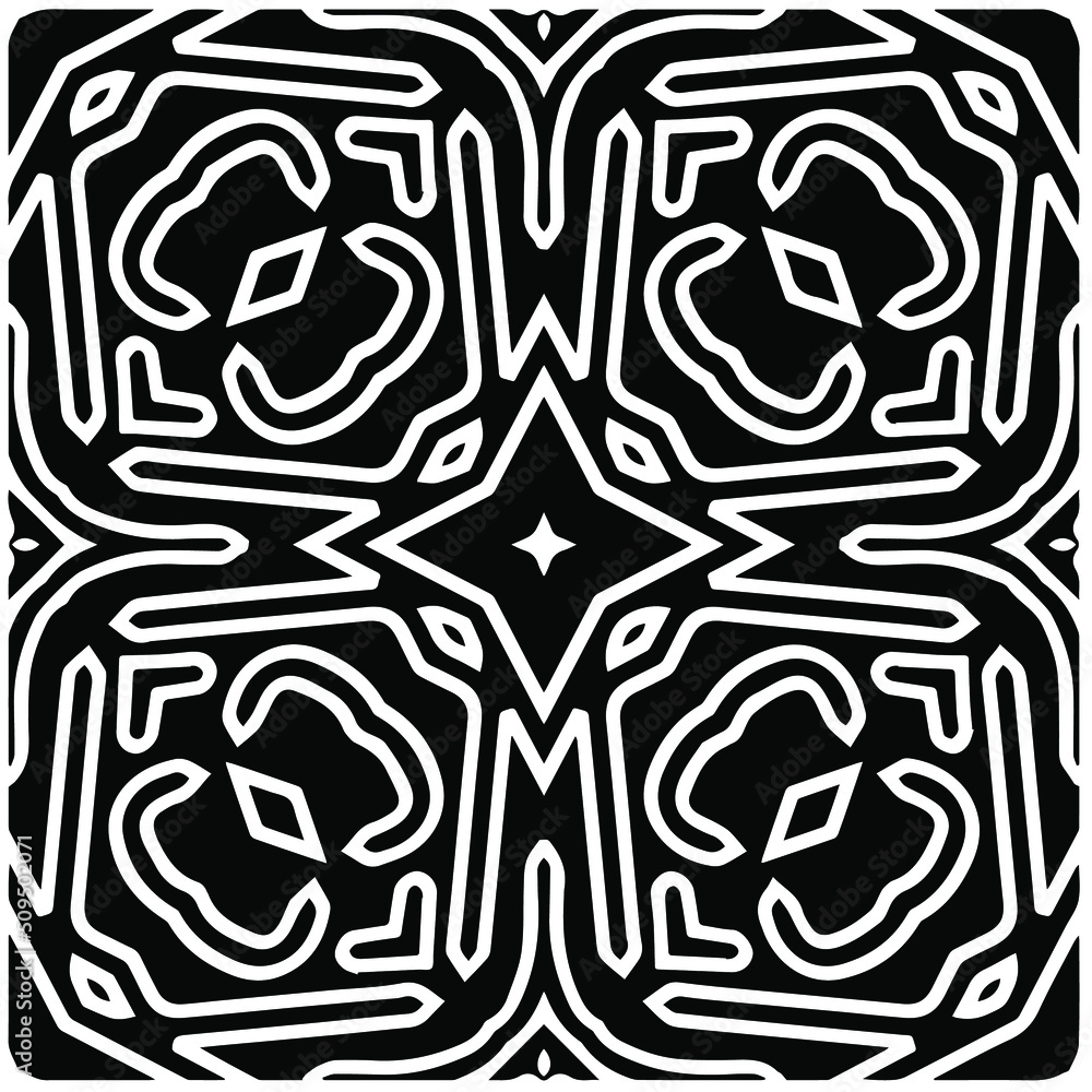 Abstract background with black and white mandala. Unique geometric vector swatch. Perfect for site backdrop, wrapping paper, wallpaper, textile and surface design.
Abstract background with black and white mandala. Unique geometric vector swatch. Perfect for site backdrop, wrapping paper, wallpaper, textile and surface design.