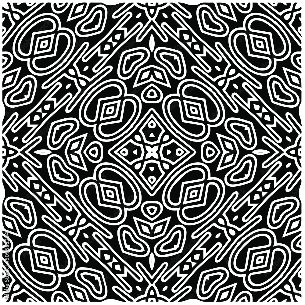 Abstract background with black and white mandala. Unique geometric vector swatch. Perfect for site backdrop, wrapping paper, wallpaper, textile and surface design.
Abstract background with black and white mandala. Unique geometric vector swatch. Perfect for site backdrop, wrapping paper, wallpaper, textile and surface design.