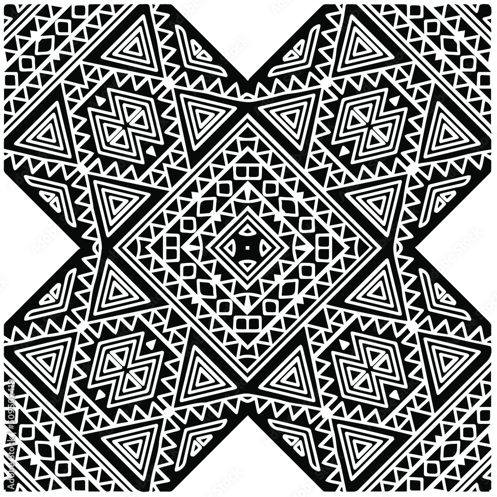 Abstract background with black and white mandala. Unique geometric vector swatch. Perfect for site backdrop, wrapping paper, wallpaper, textile and surface design. Abstract background with black and white mandala. Unique geometric vector swatch. Perfect for site backdrop, wrapping paper, wallpaper, textile and surface design.