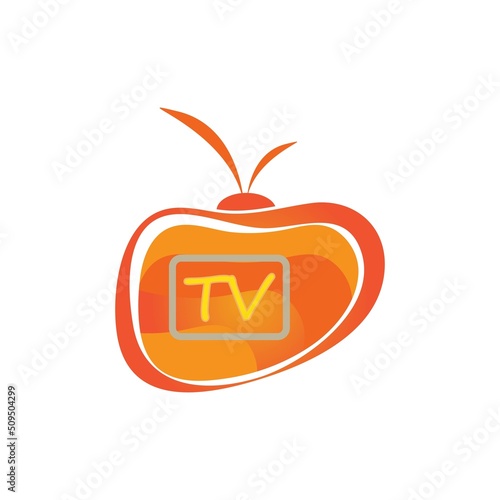 Wallpaper Mural TV logo design flat icon Torontodigital.ca