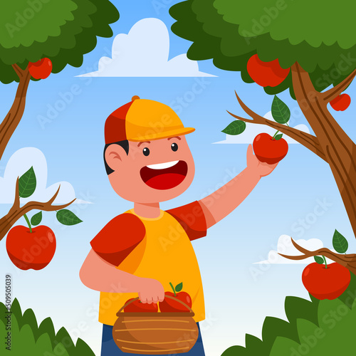 Apple Picking At The Garden