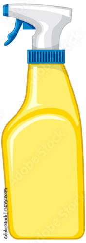 A bottle of cleaning spay on white background photo