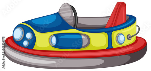 Isolated Bumper car cartoon