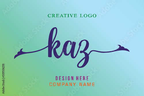KAZ lettering logo is simple, easy to understand and authoritative