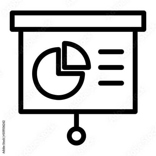 presentation line icon