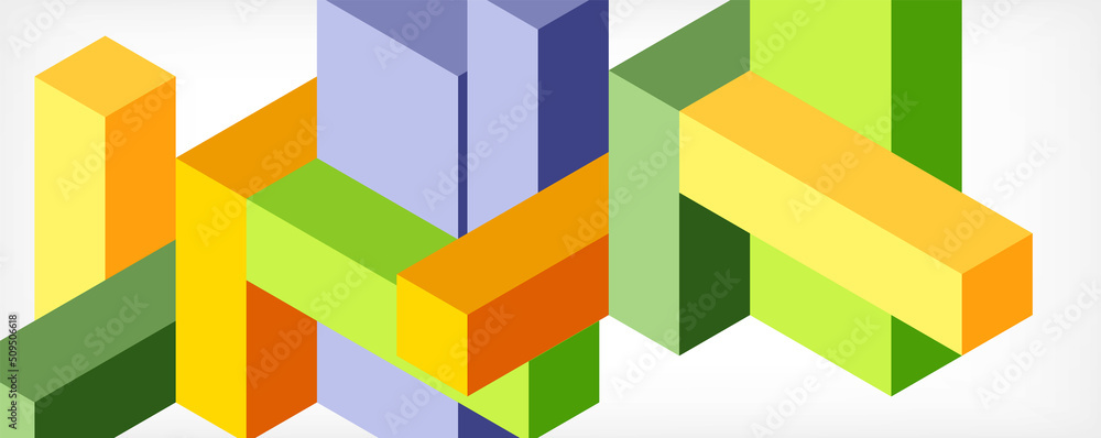 Abstract background. 3d cubes, cubic elements and blocks. Techno or business concept for wallpaper, banner, background, landing page Abstract background. 3d cubes, cubic elements and blocks. Techno or business concept for wallpaper, banner, background, landing page