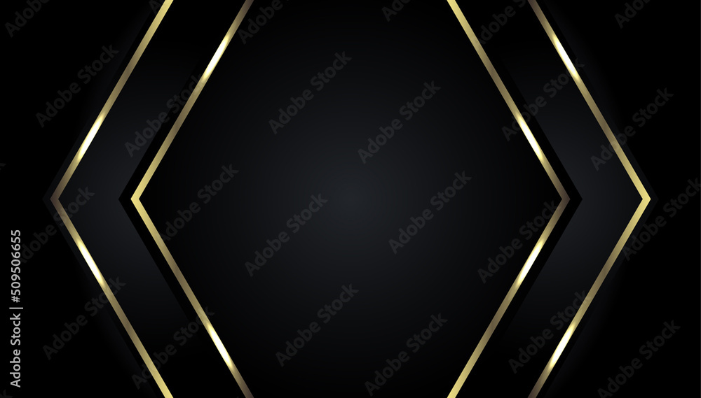 Black and gold color luxury abstract background with glorious lighting Black and gold color luxury abstract background with glorious lighting