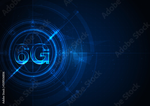 6G technology concept. modern network connection concept background. global connection and internet network concept, new generation networks. vector design