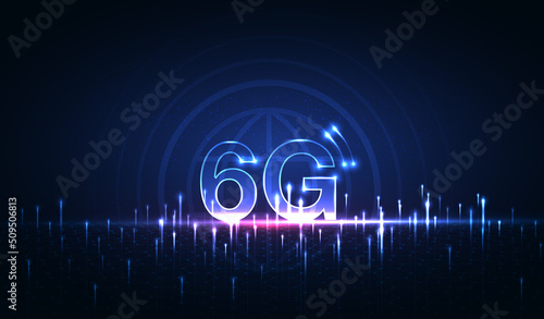 6G technology concept. modern network connection concept background. global connection and internet network concept, new generation networks. vector design
