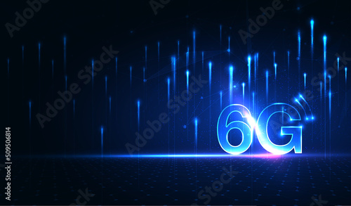 6G technology concept. modern network connection concept background. global connection and internet network concept, new generation networks. vector design