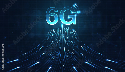 6G technology concept. modern network connection concept background. global connection and internet network concept, new generation networks. vector design