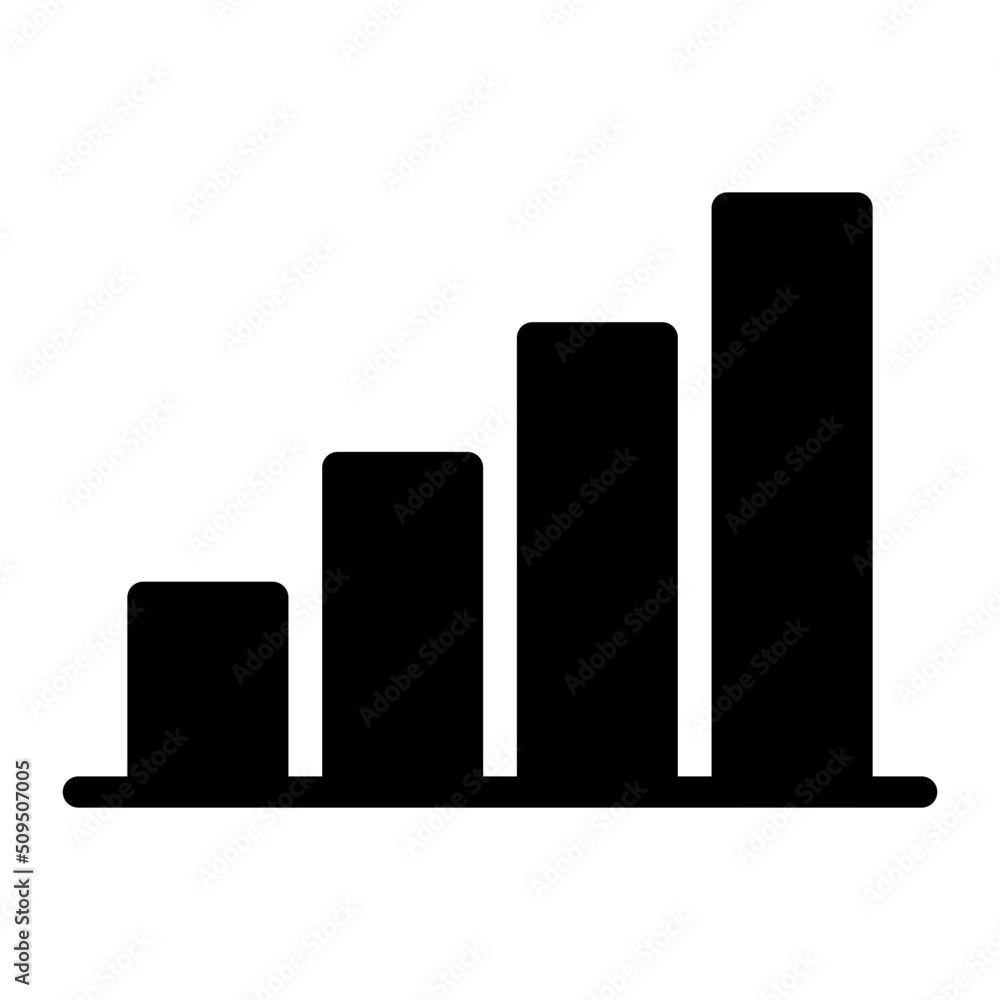bar graph glyph icon bar graph glyph icon