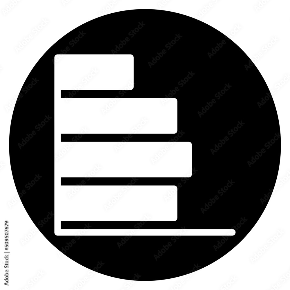 bar chart glyph icon bar chart glyph icon