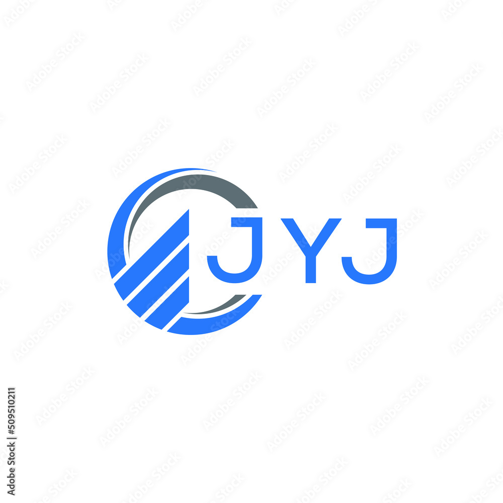 JYJ Flat accounting logo design on white background. JYJ creative initials Growth graph letter logo concept. JYJ business finance logo design. JYJ Flat accounting logo design on white background. JYJ creative initials Growth graph letter logo concept. JYJ business finance logo design.