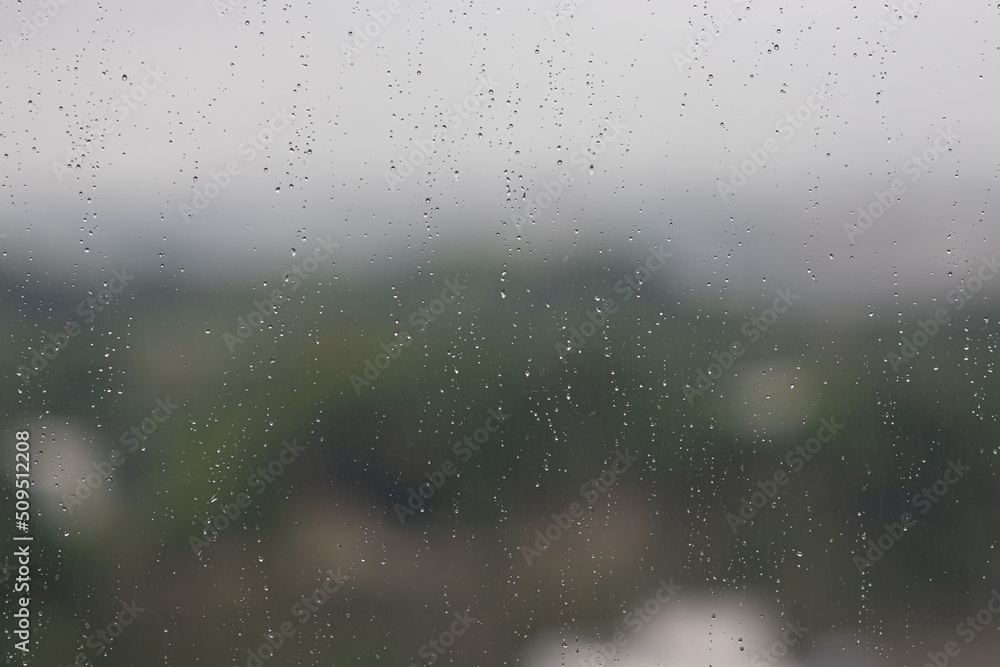 雨の日の窓