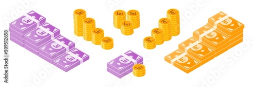 Romanian Leu Money and Coin Bundle Set