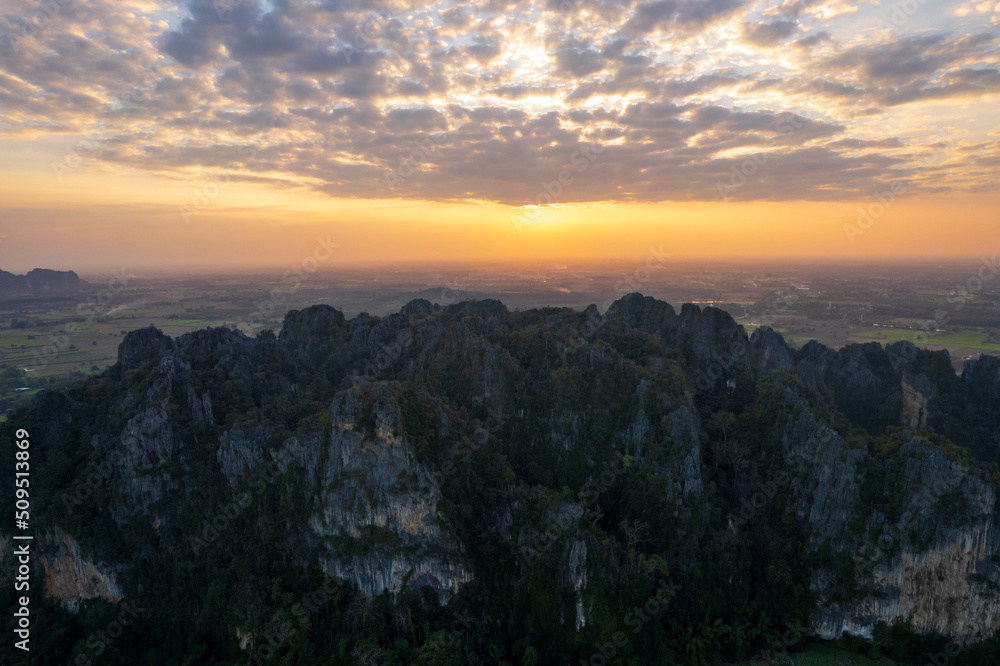 Fototapeta premium Noen Maprang district, Phitsanulok Unseen Thailand.