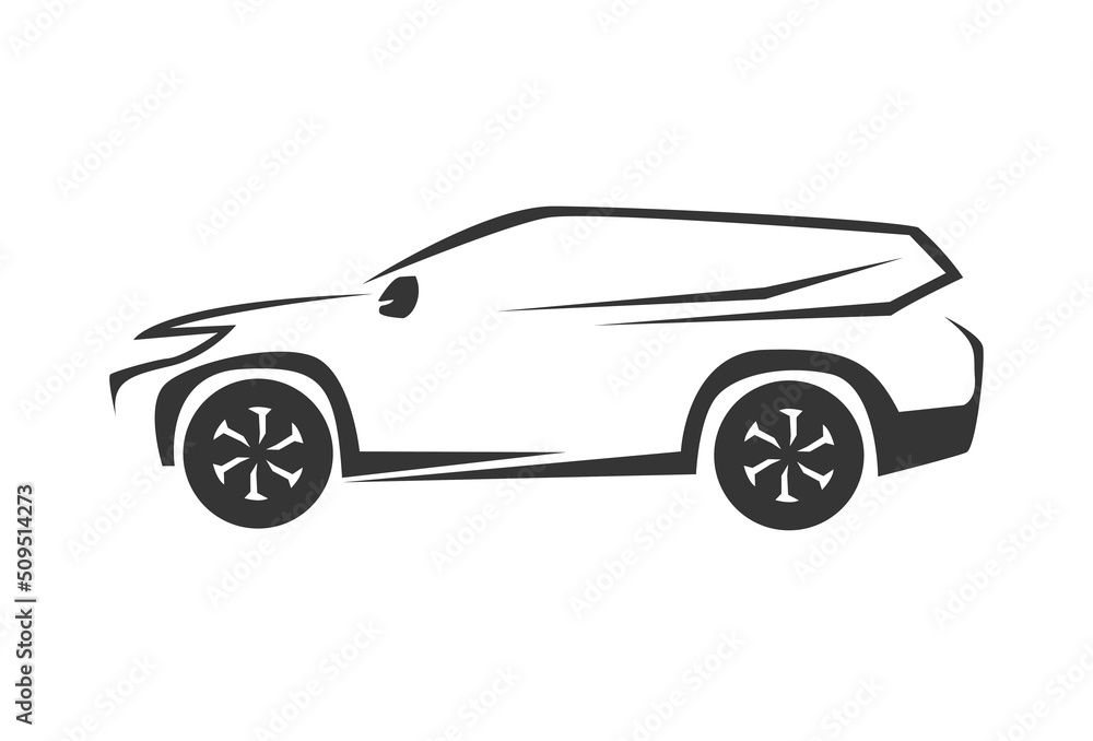 SUV Car Logo Vector Illustration