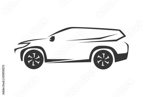 SUV Car Logo Vector Illustration