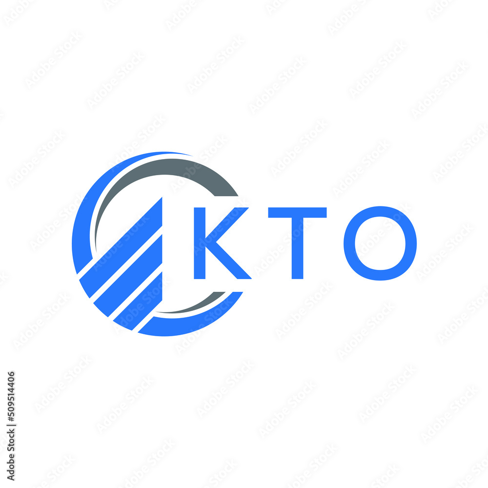 KTO Flat accounting logo design on white background. KTO creative initials Growth graph letter logo concept. KTO business finance logo design. KTO Flat accounting logo design on white background. KTO creative initials Growth graph letter logo concept. KTO business finance logo design.