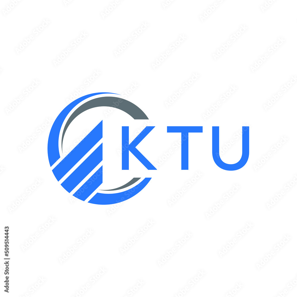KTU Flat accounting logo design on white background. KTU creative initials Growth graph letter logo concept. KTU business finance logo design. KTU Flat accounting logo design on white background. KTU creative initials Growth graph letter logo concept. KTU business finance logo design.