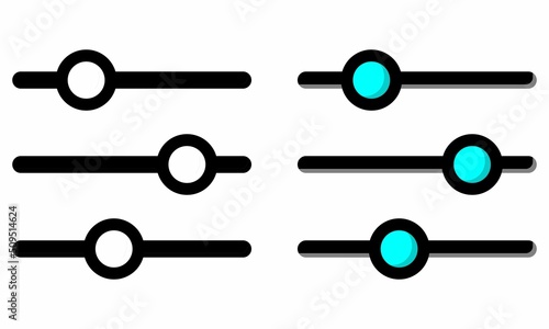 Illustration Vector Graphic of filtering sort, filter icon
