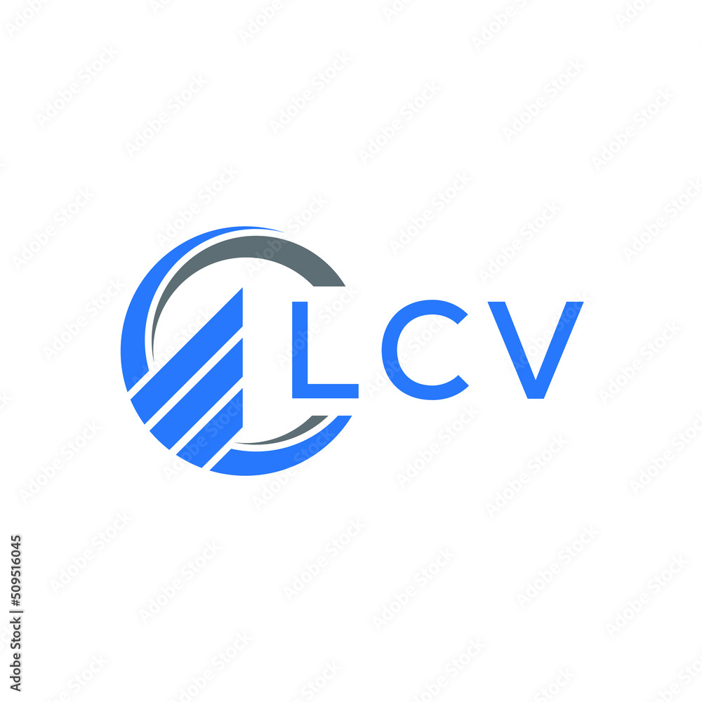 LCV Flat accounting logo design on white background. LCV creative initials Growth graph letter logo concept. LCV business finance logo design. LCV Flat accounting logo design on white background. LCV creative initials Growth graph letter logo concept. LCV business finance logo design.