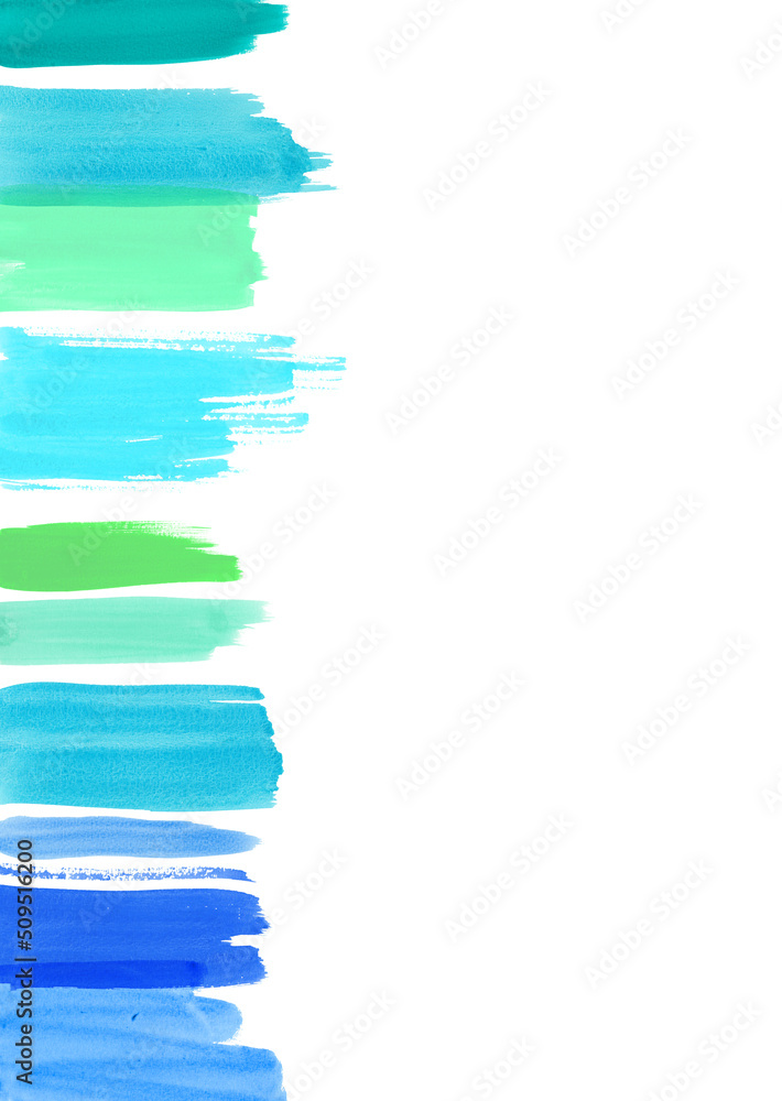 水彩で描いたラフな色見本のような背景素材 水彩で描いたラフな色見本のような背景素材