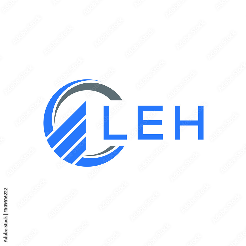 LEH Flat accounting logo design on white background. LEH creative initials Growth graph letter logo concept. LEH business finance logo design. LEH Flat accounting logo design on white background. LEH creative initials Growth graph letter logo concept. LEH business finance logo design.