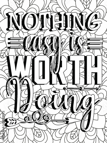 motivational quotes coloring pages design .inspirational words coloring book pages design.
