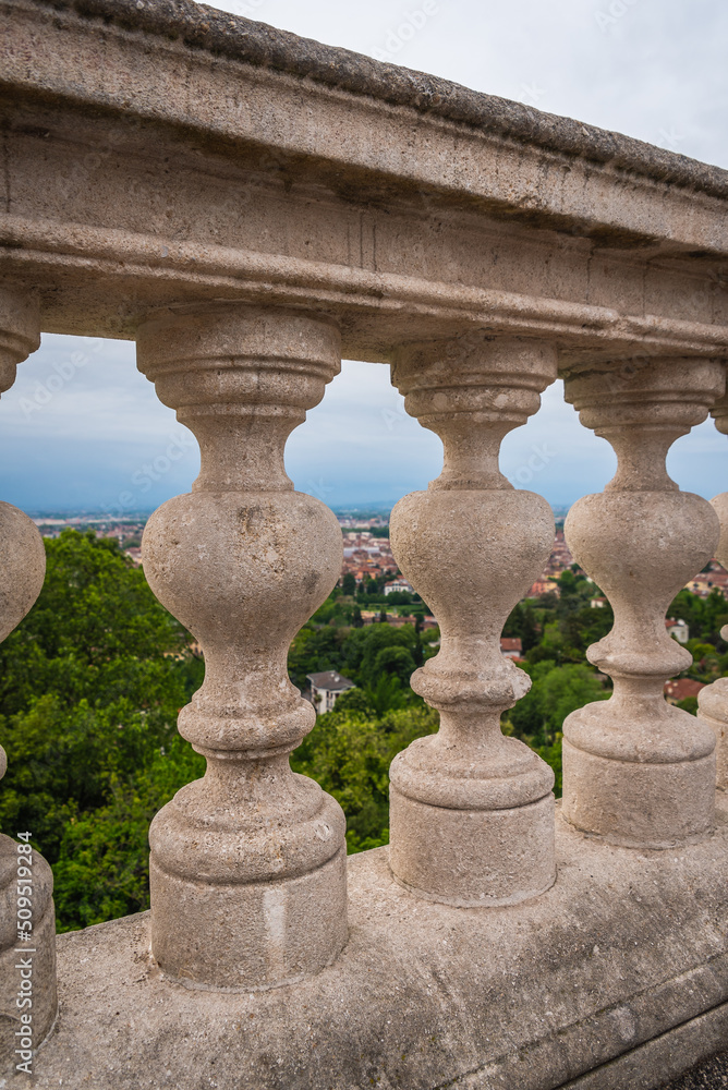 Fototapeta premium Panorama of Vicenza from Mount Berico, Veneto, Italy, Europe, World Heritage Site