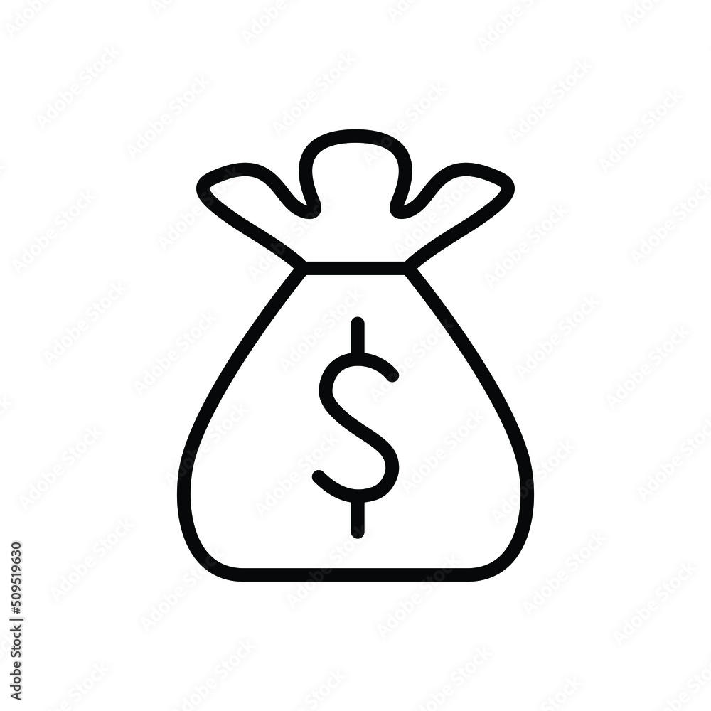 Money bag payment icon vector graphic illustration Money bag payment icon vector graphic illustration
