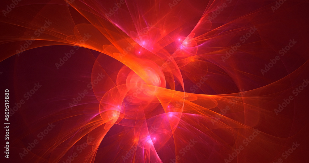 Fototapeta premium 3D rendering abstract multicolor fractal light background 