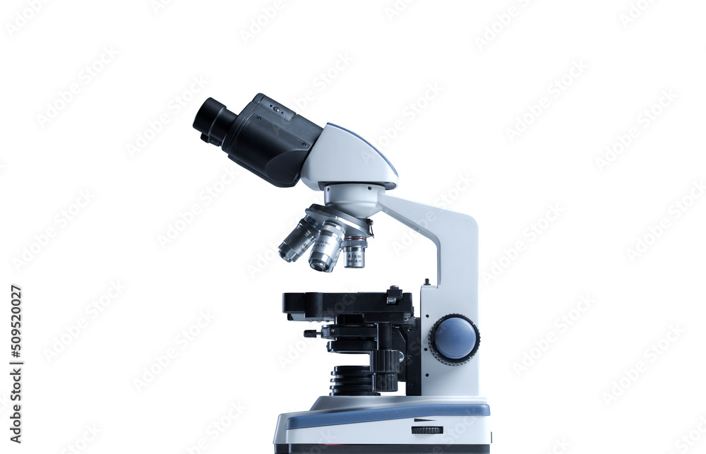 Professional laboratory microscope on white background Professional laboratory microscope on white background