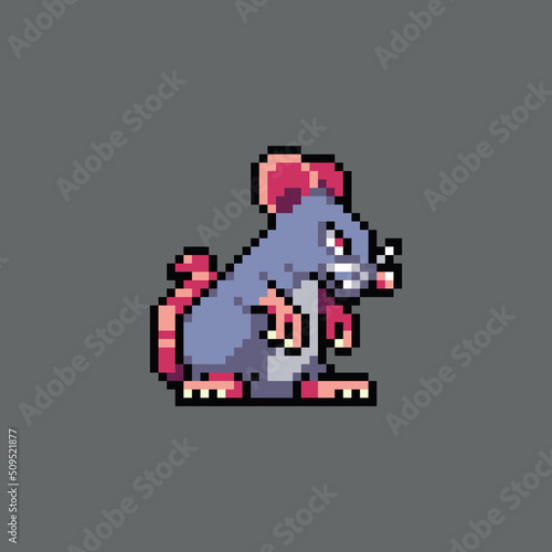 pixel, art, 8bit, mouse, 16bit, 90s, abstract, animal, Editable vector mouse pixel art illustration for game development, game asset, web asset, graphic design, and printed purpose.