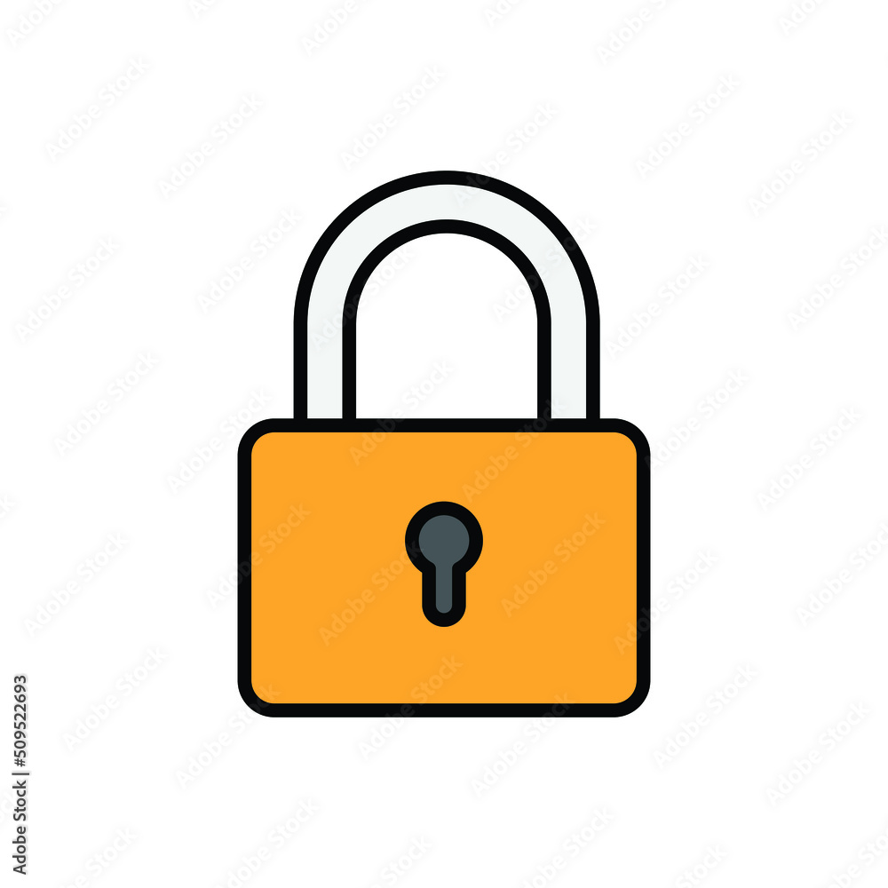 Lock vector for website symbol icon presentation Lock vector for website symbol icon presentation