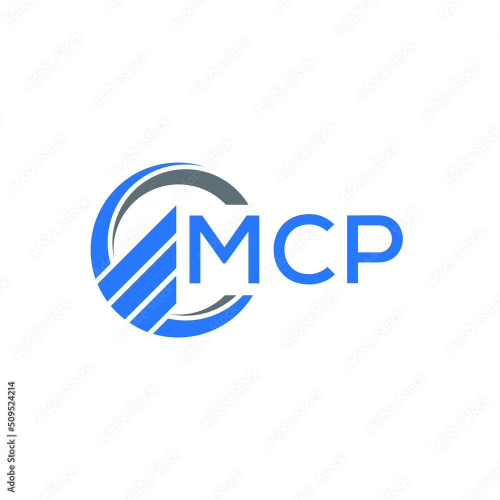 MCP Flat accounting logo design on white background. MCP creative initials Growth graph letter logo concept. MCP business finance logo design. MCP Flat accounting logo design on white background. MCP creative initials Growth graph letter logo concept. MCP business finance logo design.