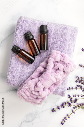 Essential Oils and Beauty Supplies with Lavender