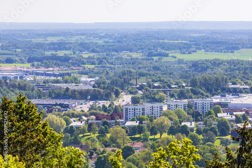 View at a residential area in a Swedish city photo