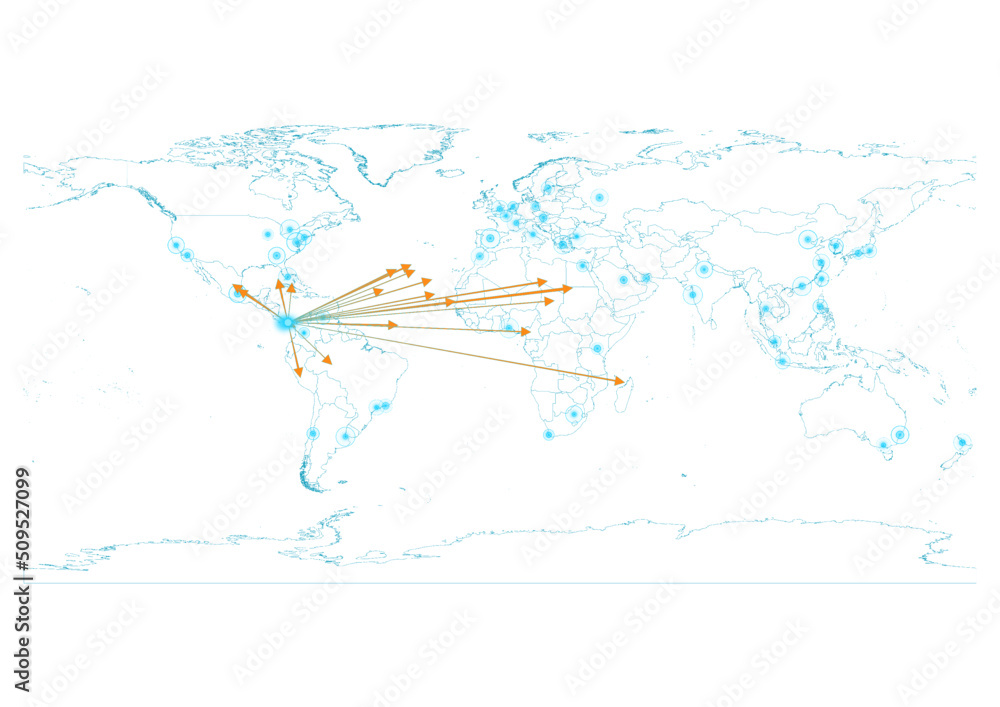 Export concept map for Panama, vector Panama map on white background suitable for export concepts. File is suitable for digital editing and large size prints. Export concept map for Panama, vector Panama map on white background suitable for export concepts. File is suitable for digital editing and large size prints.
