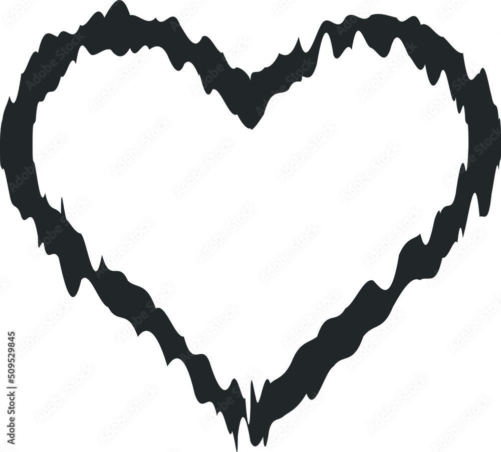 Fototapeta premium Heart icon, valentine symbol vector
