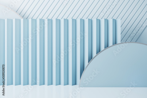 Abstract light geometric wallpaper. Creativity and backdrop concept. 3D Rendering.